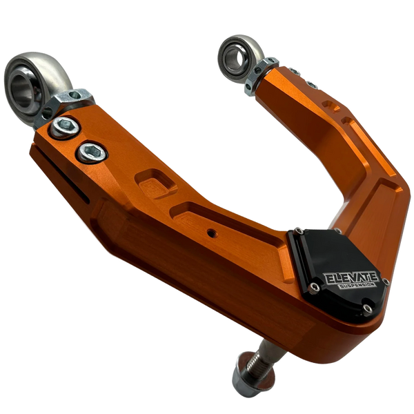 Elevate ®FOX Orange Billet Uniball UCA, 2022-2026 Tundra / 2023-2026 SEQUOIA 2/4WD