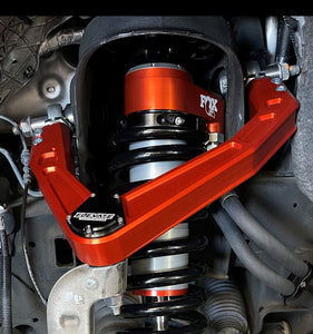 Elevate ®Fox Orange Billet Uniball UCA, 2019+ GM1500 2/4WD