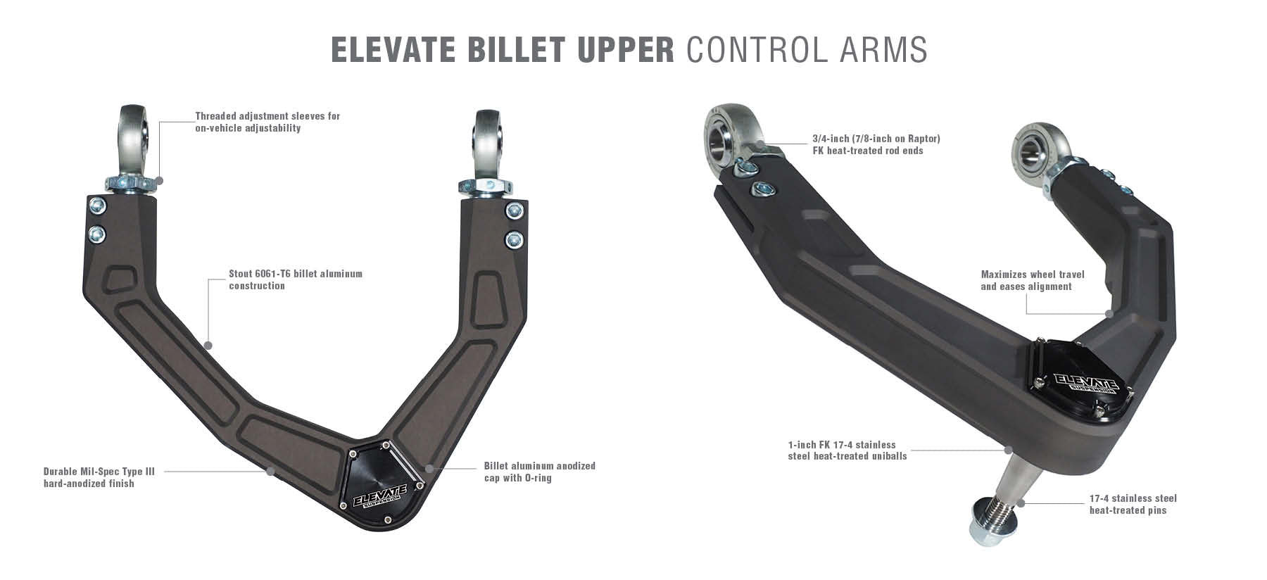 Upper Control Arms – Elevate Suspension