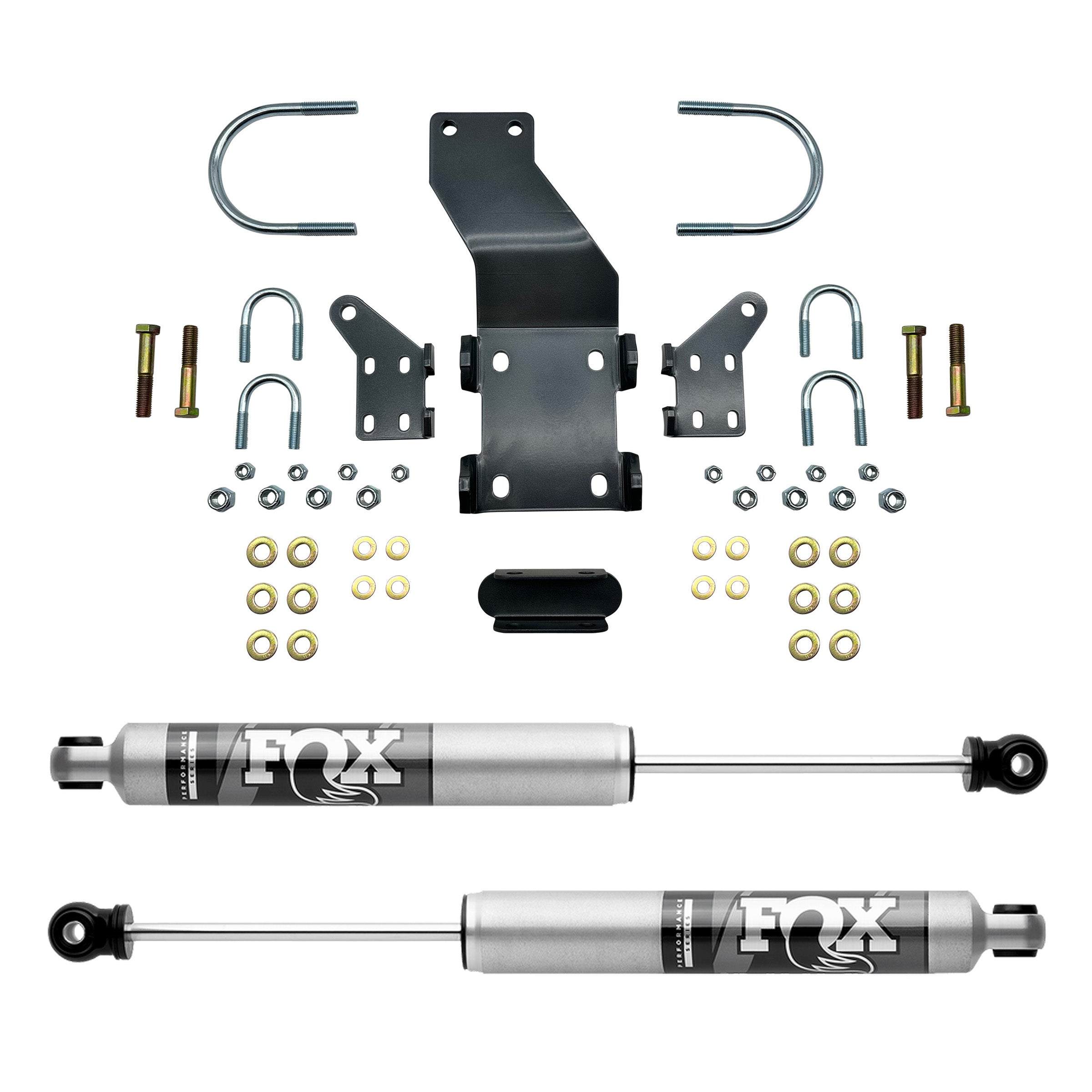 Elevate Dual Steering Stabilizer Kit With FOX 2.0 IFP Stabilizer Shock, 2017+ F250F350 4WD