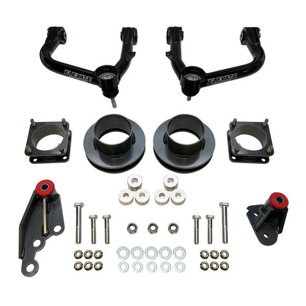 ELEVATE SUSPENSION 3" BASIC LIFT KIT WITH CHROMOLY BALL JOINT UCA'S, 2022+ TOYOTA TUNDRA 2/4WD