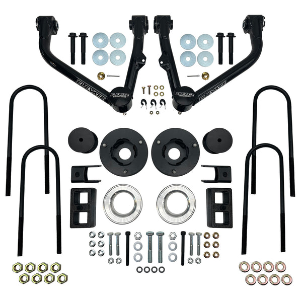 Elevate Suspension 4" Basic Lift Kit, 2025-2026 GM1500 2/4WD With Rear Mono Leaf Springs
